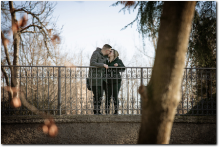 Una fotografia scattata durante un engagement session